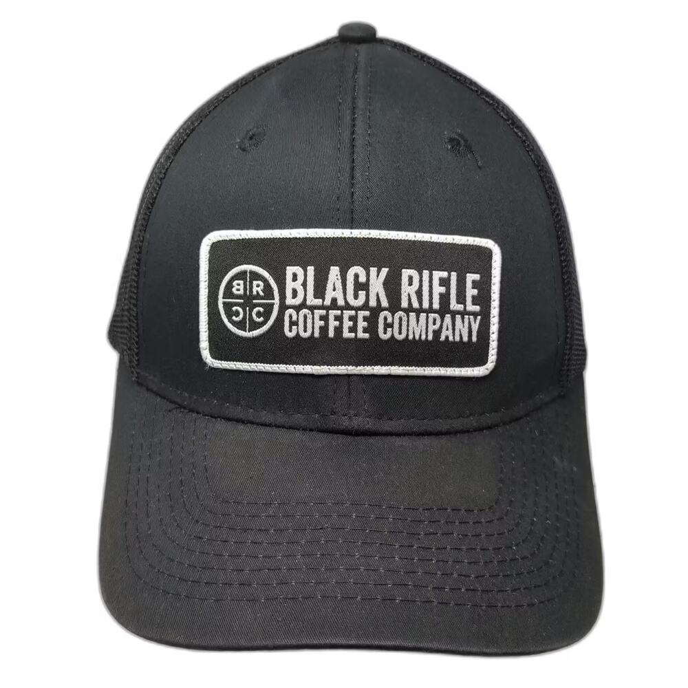 Black Rifle Coffee Company Trucker Hat Black OS Snapback Mesh Patch Embroidered
